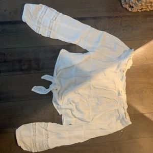 White off shoulder top